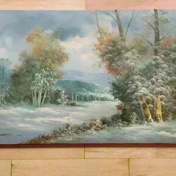 Coming of Winter Landscape  - 24 x 36 - Picture 2 of 5